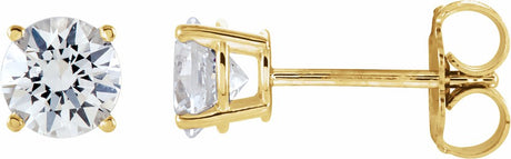 14K Yellow 1 CTW Natural Diamond Stud Earrings