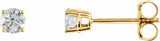 14K Yellow 1/3 CTW Natural Diamond Earrings