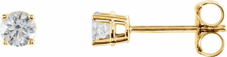 14K Yellow 1/3 CTW Natural Diamond Earrings