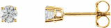 14K Yellow 1/3 CTW Natural Diamond Stud Earrings