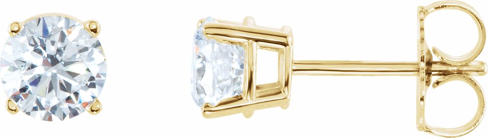 14K Yellow 2 CTW Natural Diamond Earrings