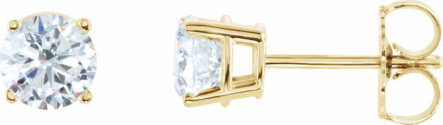 14K Yellow 2 CTW Natural Diamond Earrings