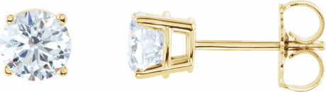 14K Yellow 1 CTW Natural Diamond Stud Earrings