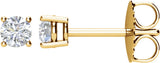 14K Yellow Gold 1/4 CTW Natural Diamond Earrings