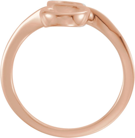 14K Rose Freeform Ring