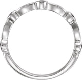 14K White Gold Natural Blue Sapphire & 1/6 CTW Natural Diamond Ring