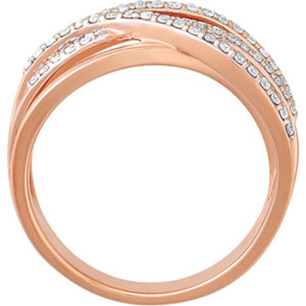14K Rose Gold 1/3 CTW Natural Diamond Ring