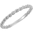 Sterling Silver 2 mm Twisted Rope Band