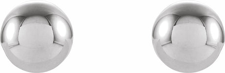 14K White 3 mm Ball Stud Earrings