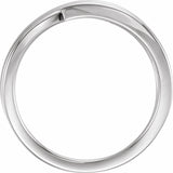 14K White Gold Criss-Cross Ring
