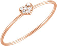 14K Rose Gold .03 CTW Natural Diamond Petite Heart Cluster Ring