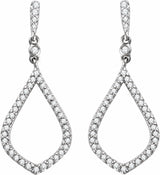 14K White 1/4 CTW Natural Diamond Earrings