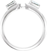 14K White 1/10 CTW Natural Diamond Wrap-Style Enhancer