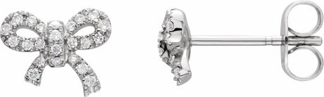 14K White Gold 1/5 CTW Natural Diamond Earrings