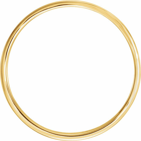 14K Yellow 4 mm Flat Hammered Band