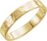 14K Yellow 4 mm Flat Band Size 9.5