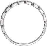 14K White Gold .08 CTW Natural Diamond Ring