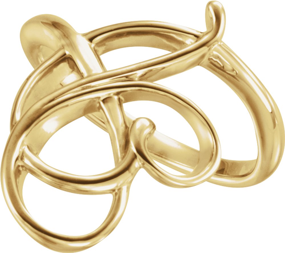 14K Yellow Freeform Ring