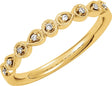 14K Yellow Gold .04 CTW Natural Diamond Stackable Ring