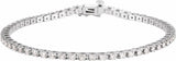 14K White Gold 2 1/4 CTW Natural Diamond Line 7 1/4" Bracelet 