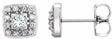 14K White Gold 1/2 CTW Natural Diamond Earrings