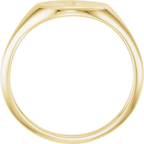 14K Yellow Gold .02 CT Natural Diamond Ring