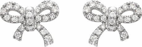 14K White Gold 1/5 CTW Natural Diamond Earrings