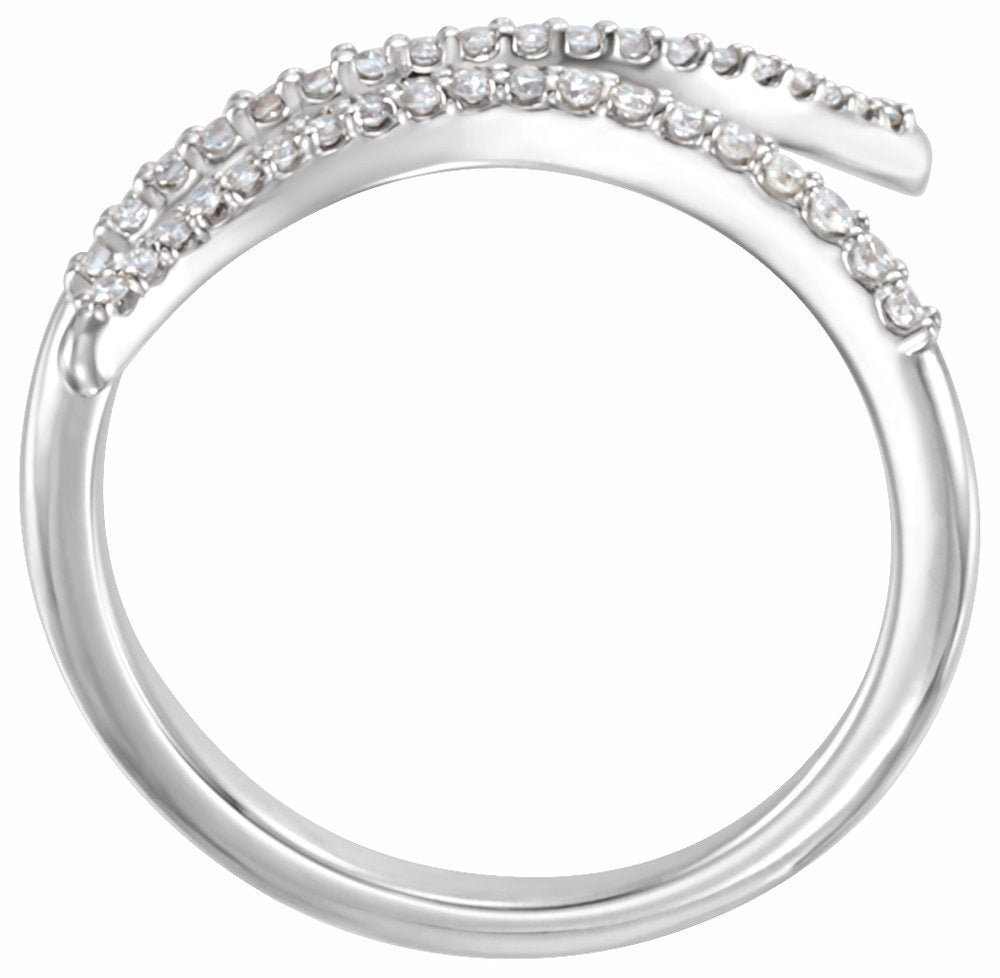 14K White Gold 1/6 CTW Natural Diamond Ring