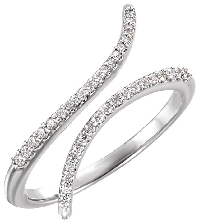 14K White Gold 1/6 CTW Natural Diamond Ring