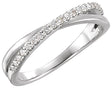 Platinum 1/5 CTW Natural Diamond Criss-Cross Ring