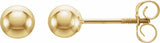 14K Yellow 3 mm Ball Stud Earrings
