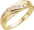 14K Yellow 1/10 CTW Natural Diamond Channel-Set Band