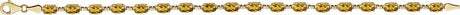 14K Yellow Gold Natural Citrine 7 1/4" Bracelet