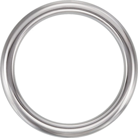 Tungsten 4 mm Comfort-Fit Half Round Band Size 7.5