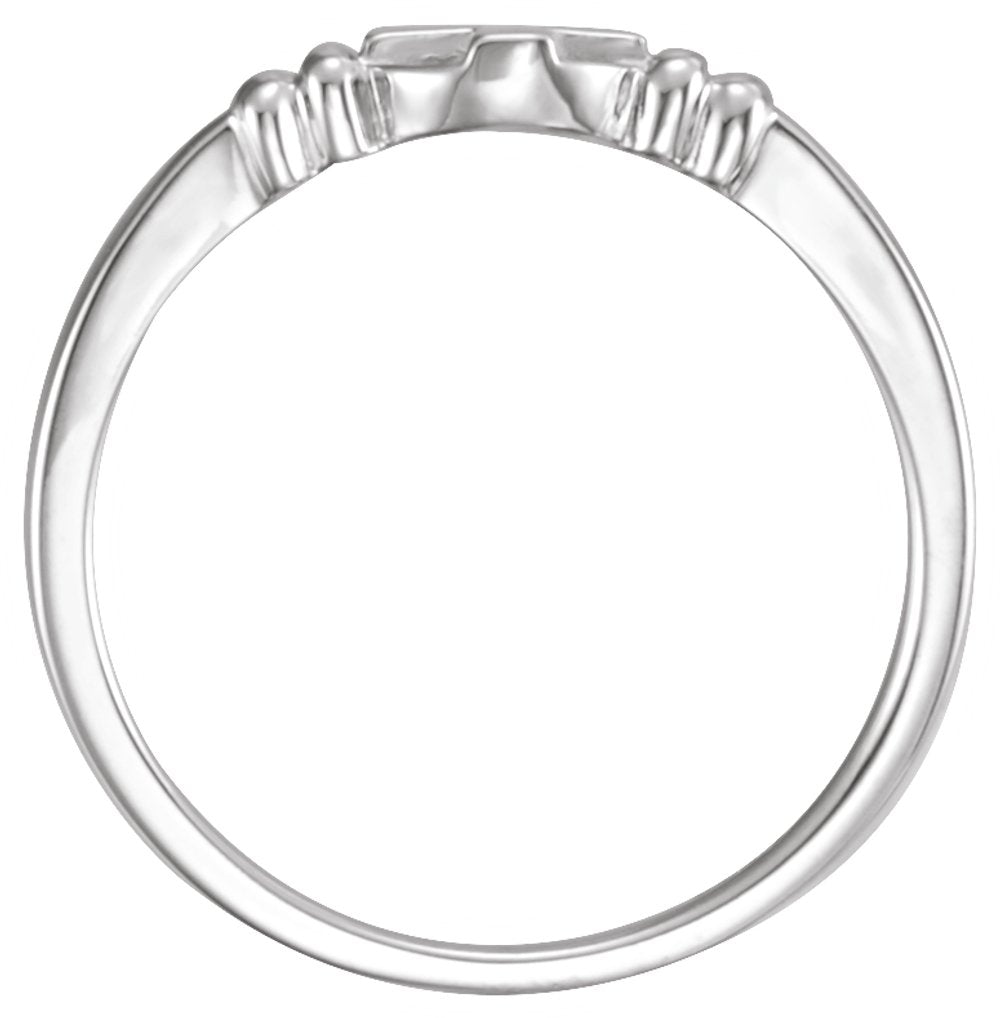 Sterling Silver Cross Chastity Ring