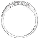 Sterling Silver Cross Chastity Ring