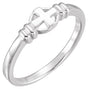 Sterling Silver Cross Chastity Ring