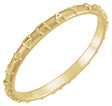 14K Yellow Prayer Ring