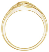 14K Yellow Heart Ring