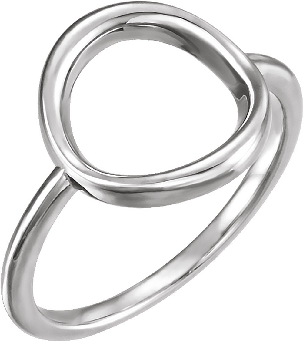 Sterling Silver Circle Ring 