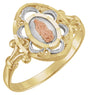 14K Yellow/Rose Our Lady of Guadalupe Ring