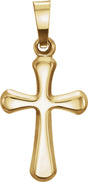 14K Yellow 16x11 mm Cross Pendant 