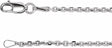 Rhodium-Plated Sterling Silver 1.75 mm Diamond-Cut Cable 24" Chain