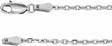 Rhodium-Plated Sterling Silver 2 mm Diamond-Cut Cable 18" Chain