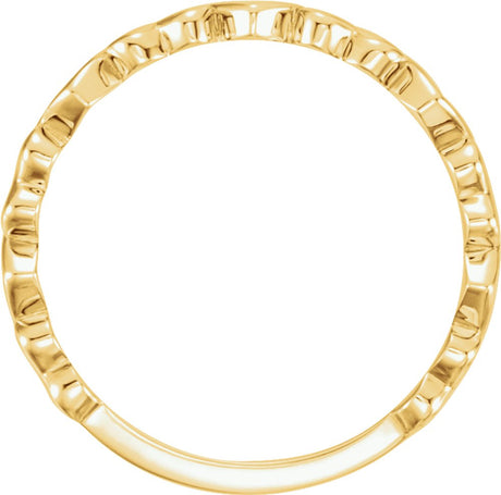 14K Yellow Gold Heart Ring