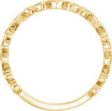 14K Yellow Gold Heart Ring