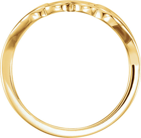 14K Yellow Gold Heart Ring
