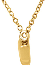 14K Yellow Arrow 16"-18" Necklace