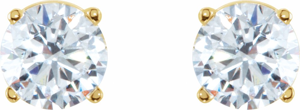 14K Yellow 1/3 CTW Natural Diamond Stud Earrings