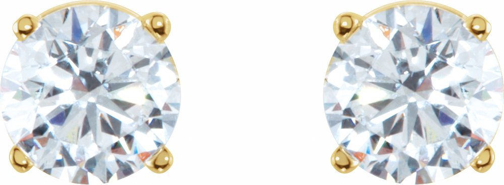 14K Yellow Gold 1/4 CTW Natural Diamond Earrings